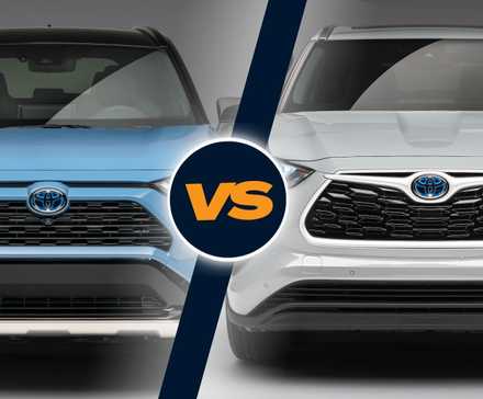 Сравнение Toyota RAV4 Hybrid и Highlander Hybrid