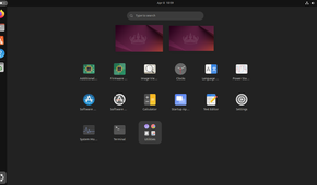 Ubuntu applications overview.