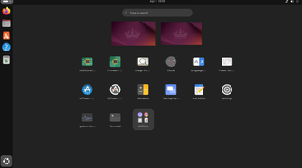Ubuntu applications overview.
