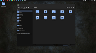 Ubuntu Studio file manager.