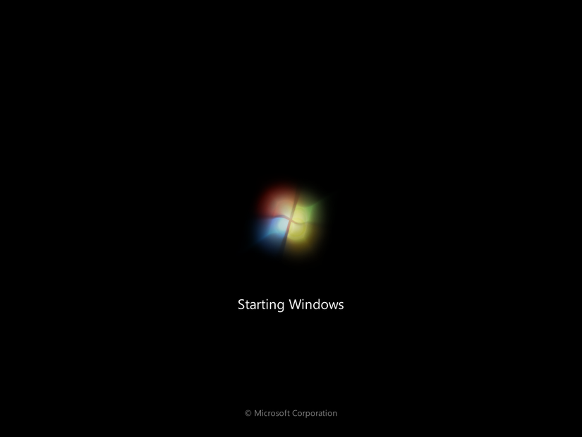 Анимация загрузки Windows 7.