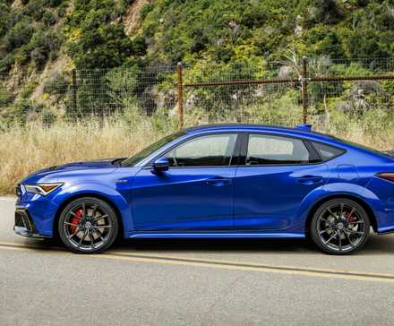 Side profile shot of a 2024 Acura Integra Type S