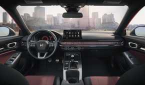 Interior shot of the dashboard in a 2025 Honda Civic Si