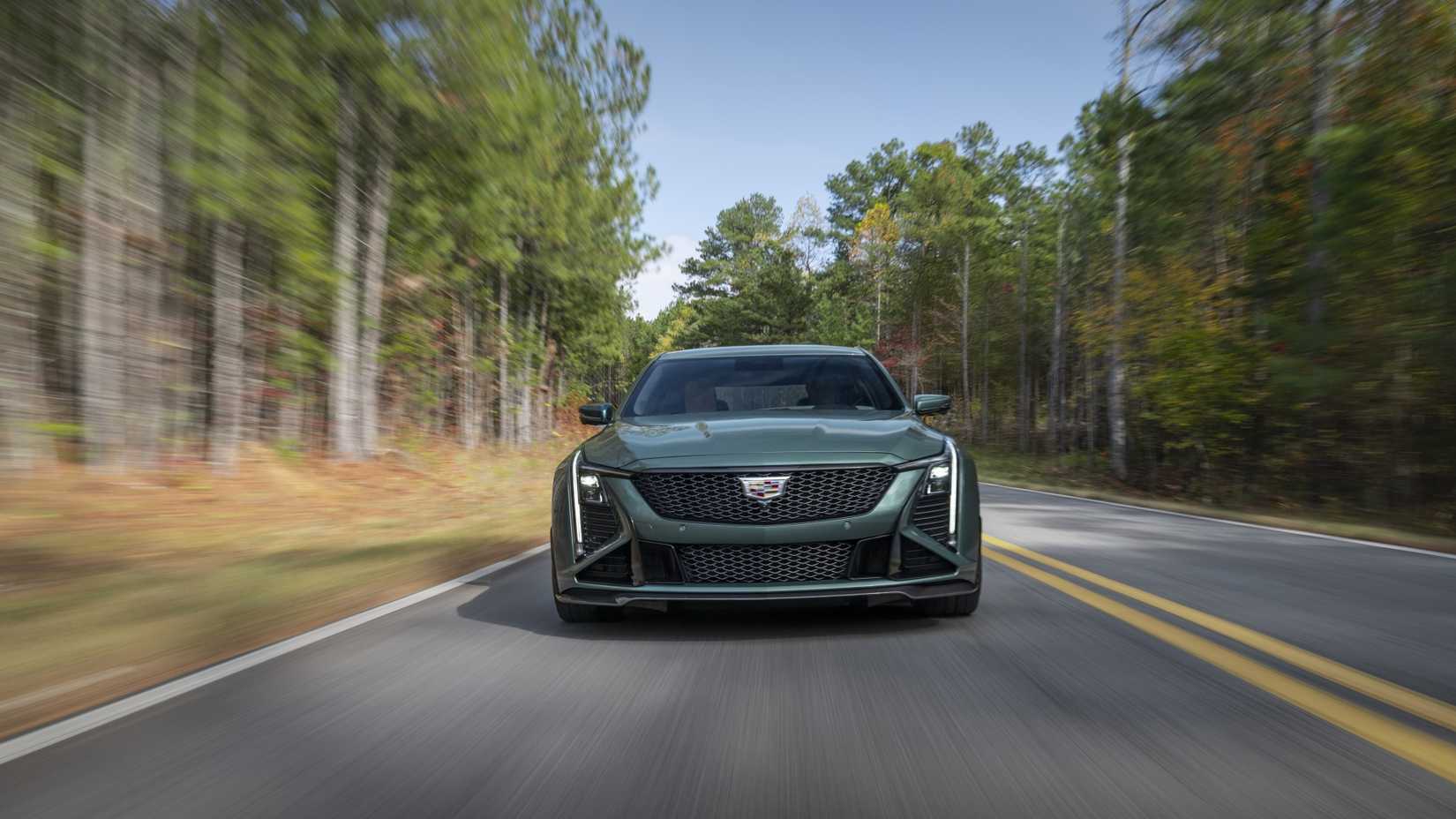 Head-on shot of a 2025 Cadillac CT5-V Blackwing
