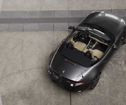 Top-down view of the 2025 Mazda MX-5