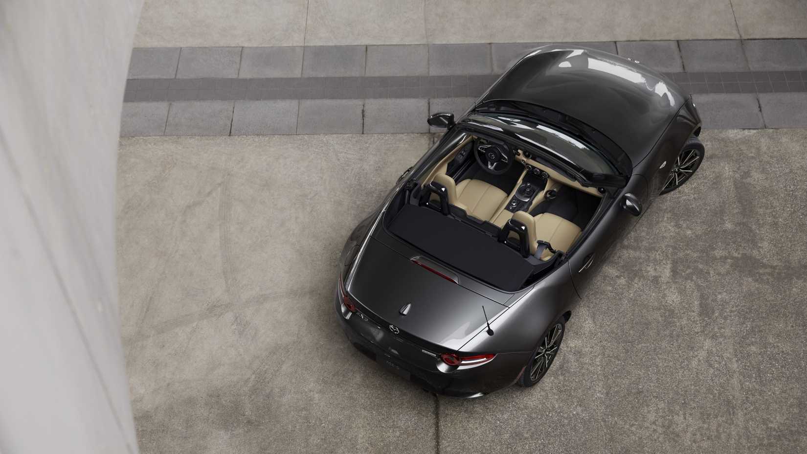 Top-down view of the 2025 Mazda MX-5