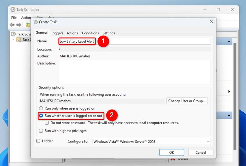 How to Set Custom Low Battery Alerts on Windows 11