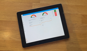 Home Assistant running in the RealVNC Viewer app on an iPad 2.