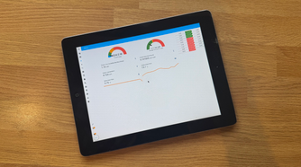 Home Assistant running in the RealVNC Viewer app on an iPad 2.