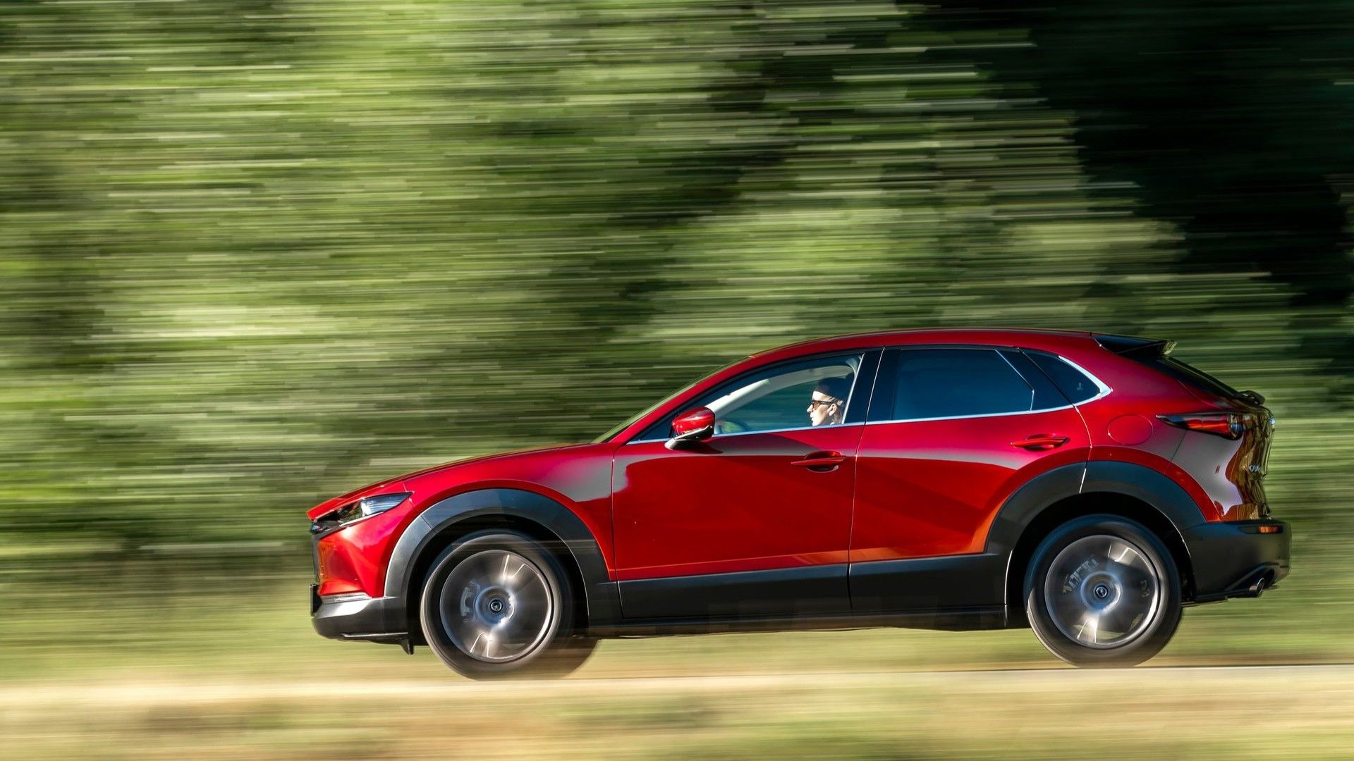 Side profile of a 2020 Mazda CX-30 