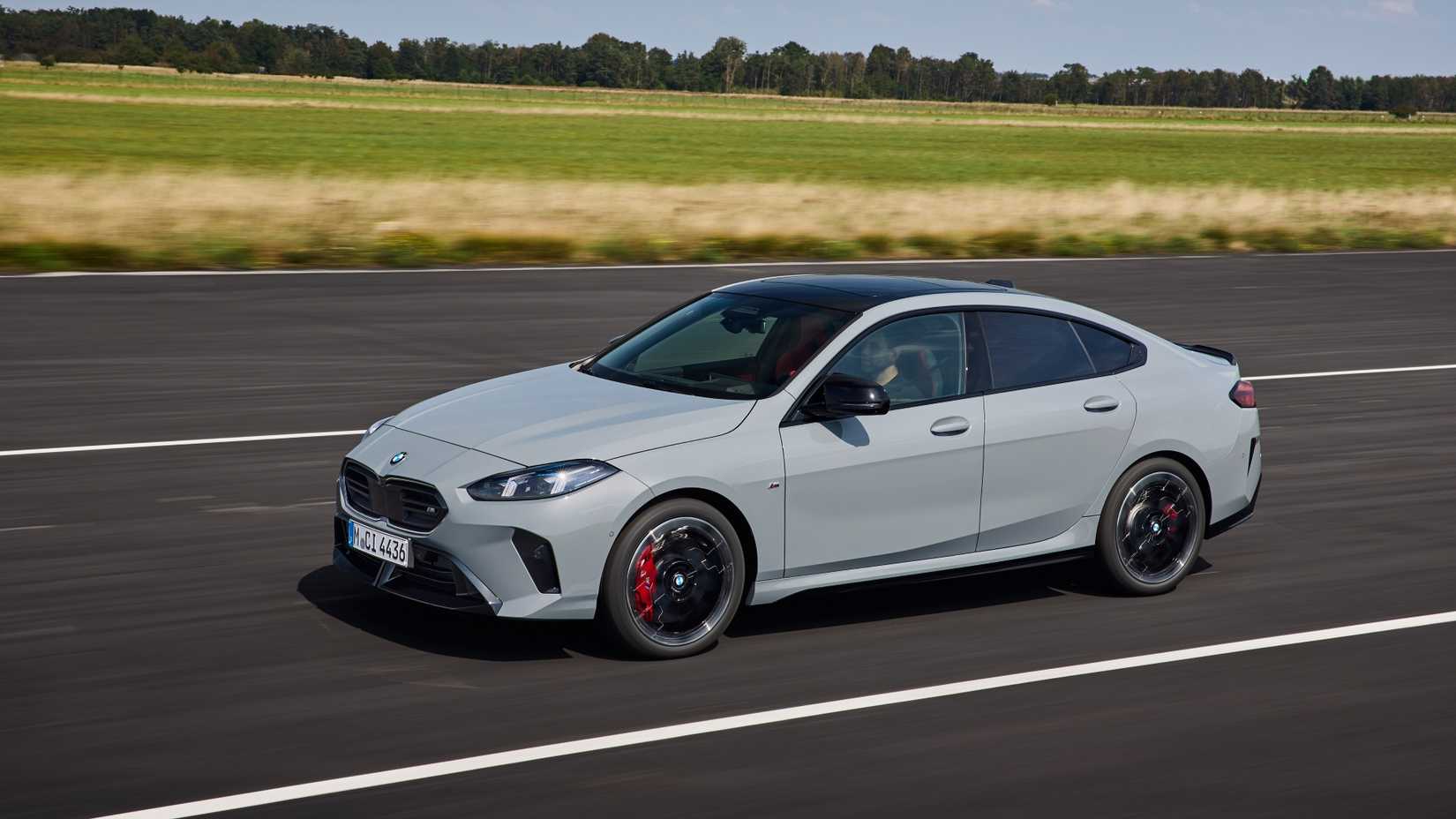 Front 3/4 shot of a 2026 2-Series Gran Coupe