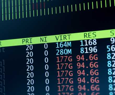 Server data on a monitor with Database MySQL.