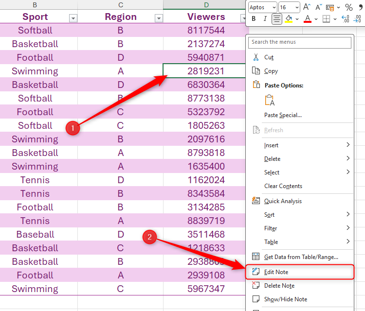 Edit Note Text Excel Comments vs. Notes in Microsoft Excel: What's the Difference?