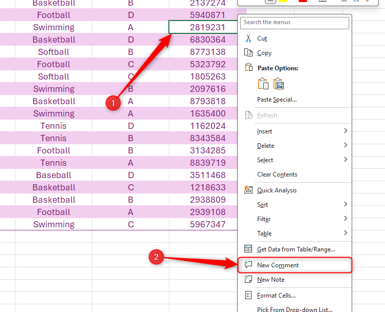 Cell Comment Comments vs. Notes in Microsoft Excel: What's the Difference?