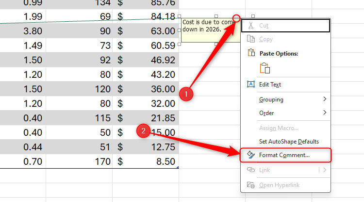 How to Make Notes Adapt to Your Excel Spreadsheet Layout