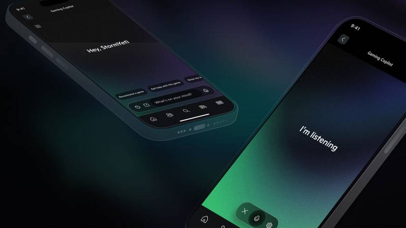 Xbox beta app waiting for the user to ask a question