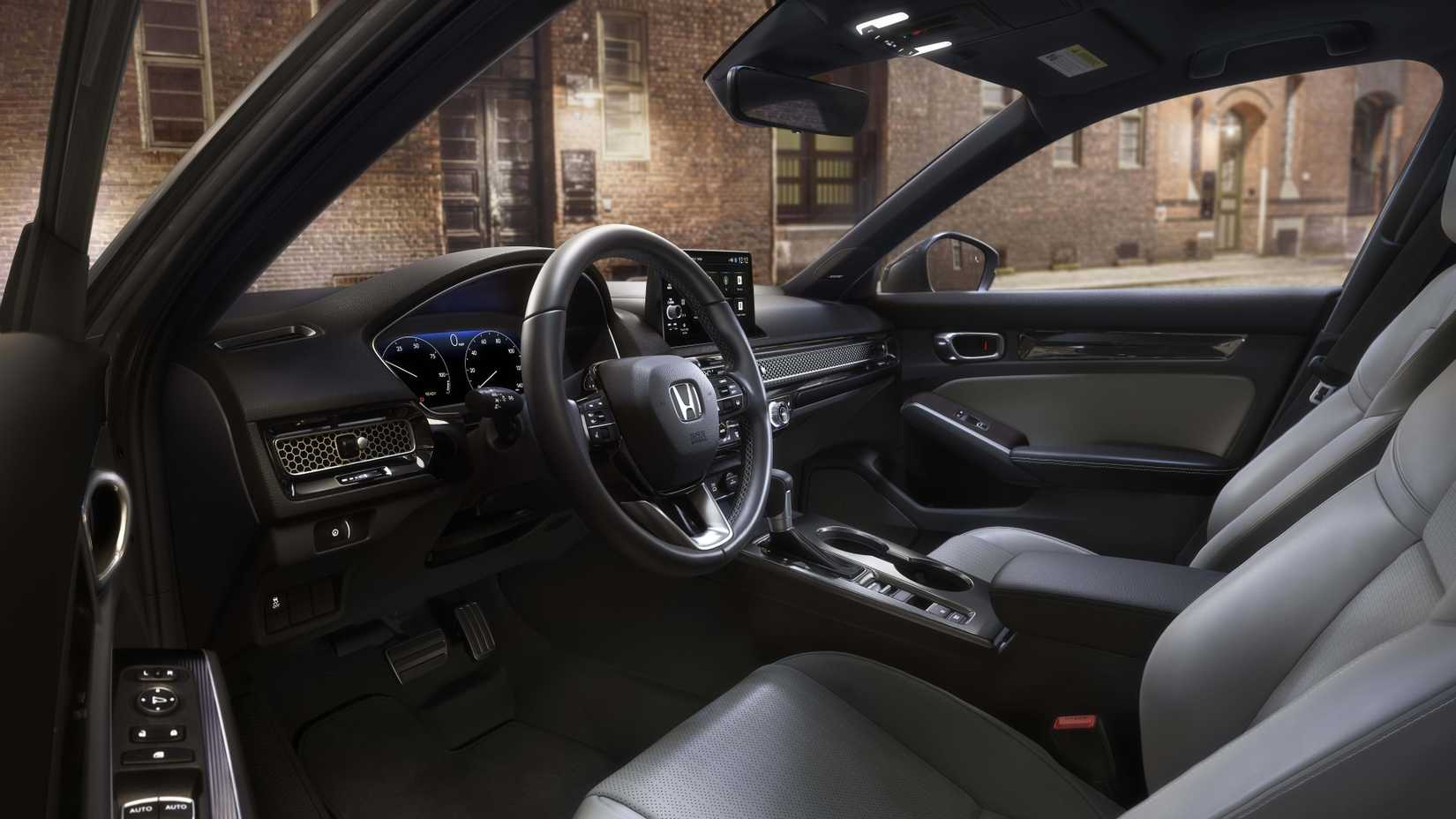 Interior shot of the dashboard of a 2025 Honda Civic