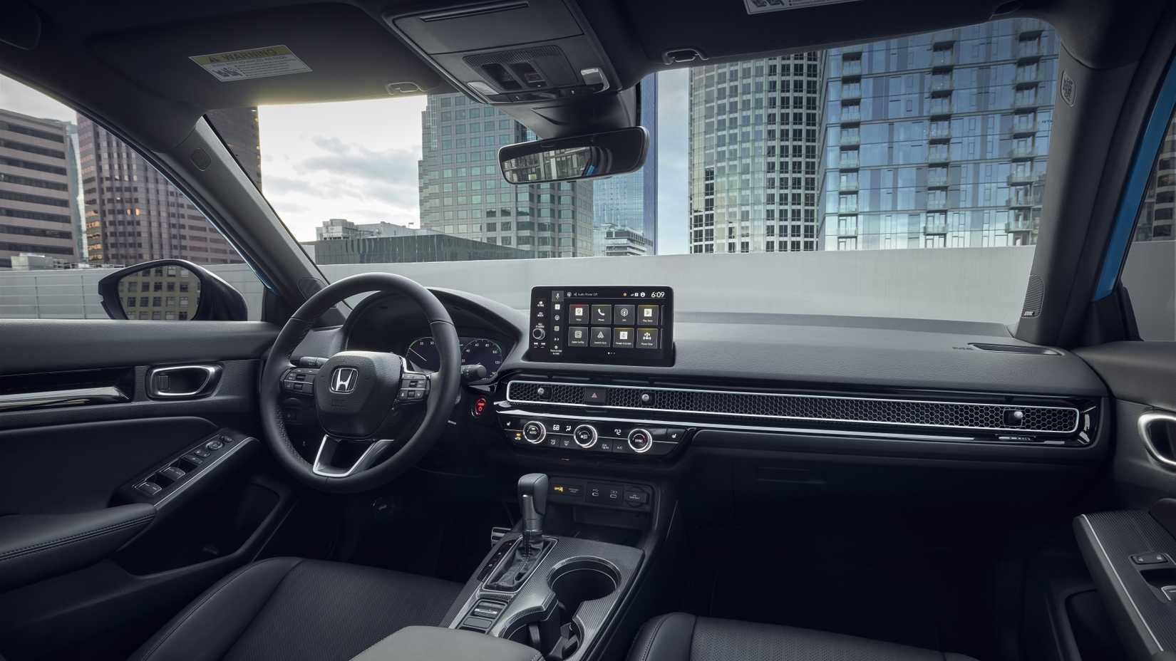 Interior shot of the 2025 Honda Civic dashboard.