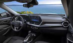 Shot of the dashboard in a 2024 Chevrolet Trax