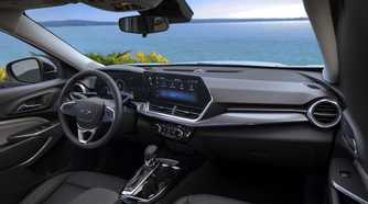 Shot of the dashboard in a 2024 Chevrolet Trax