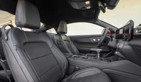 Shot of the front seats in a 2024 Ford Mustang