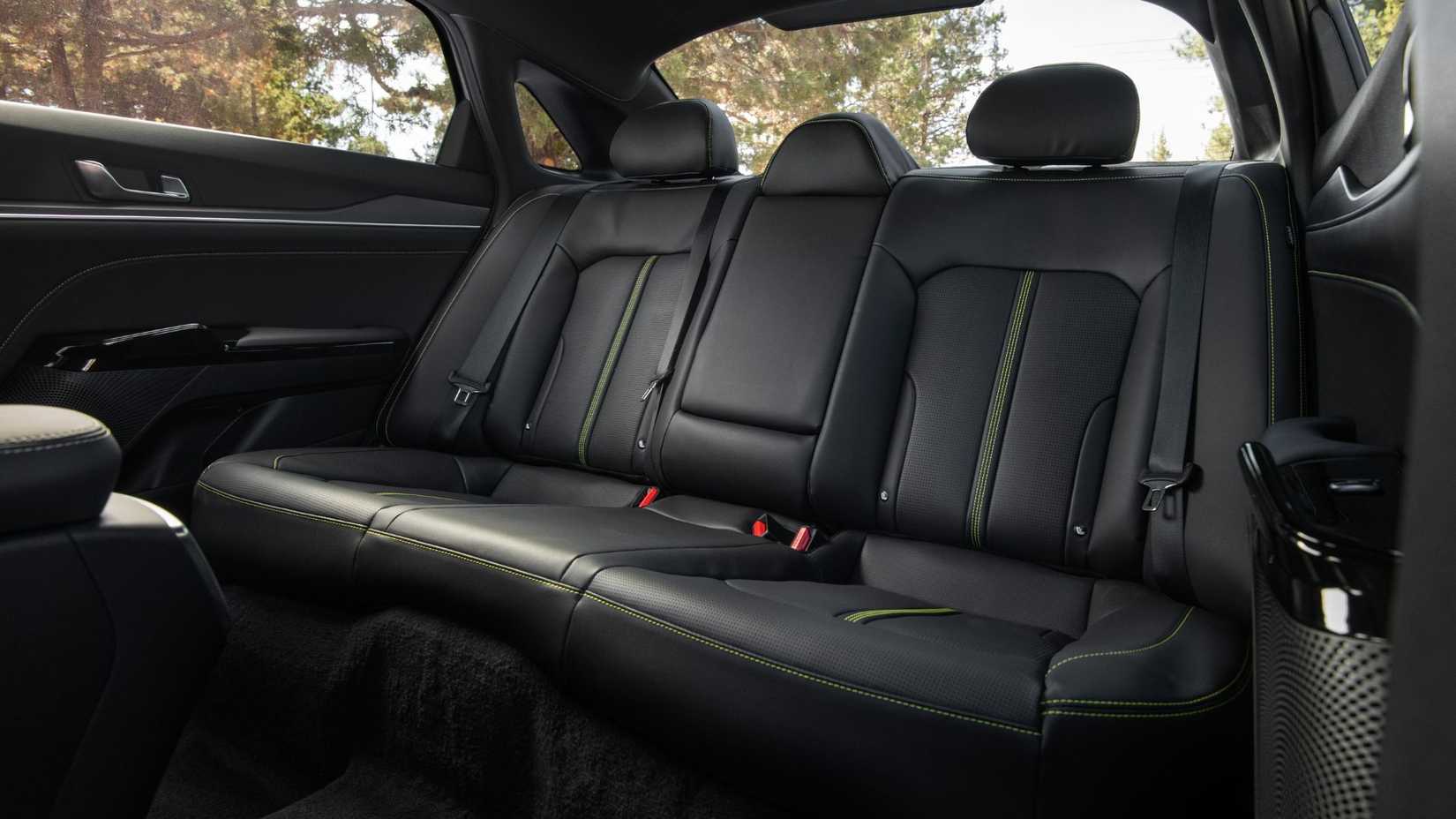 Shot of the rear seats in a 2025 Kia K5.