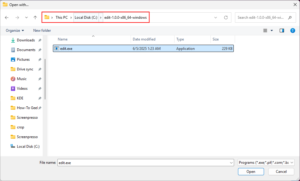 How to Install Microsoft Edit on Windows 11