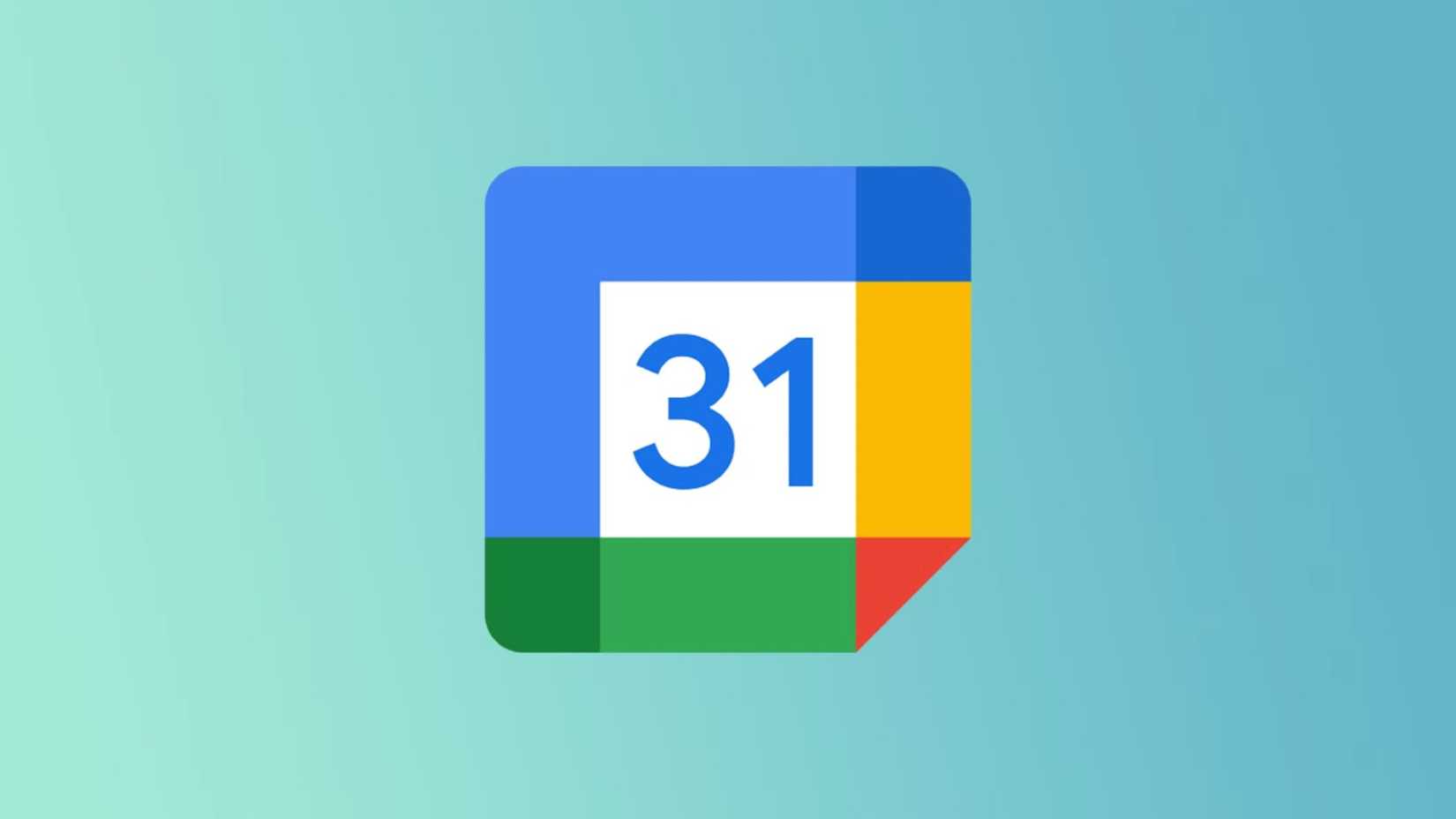 Google Calendar on a gradient.