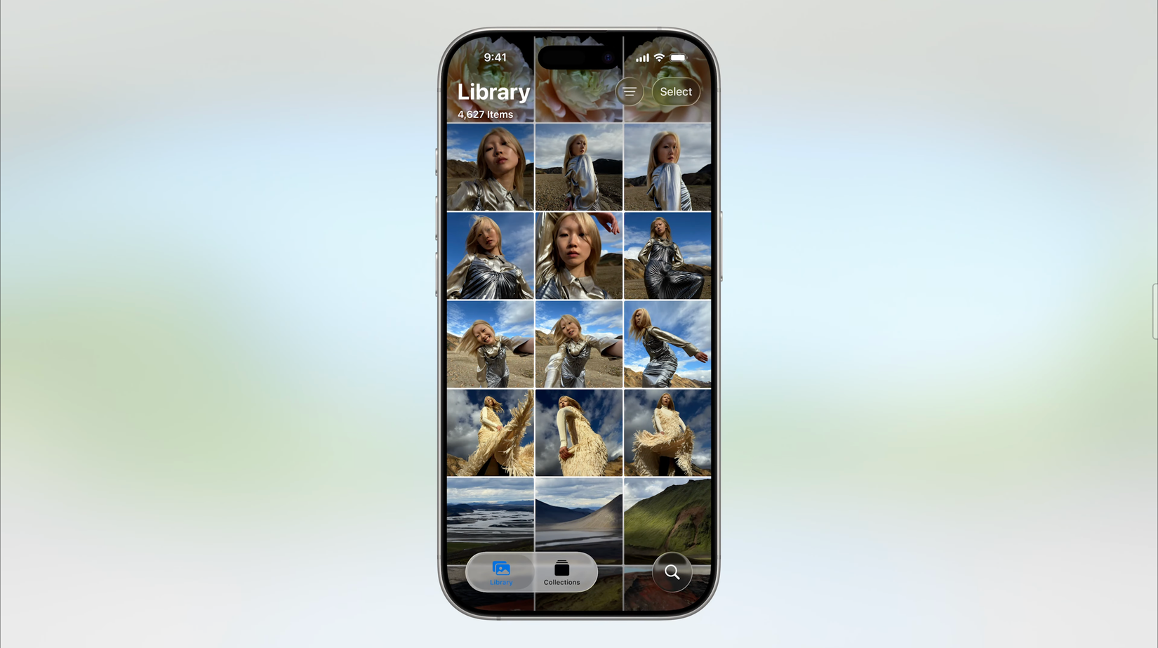 iOS 26 Photos app.