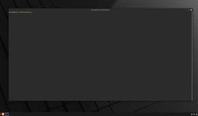 A screenshot showing Linux Mint Cinammon terminal.