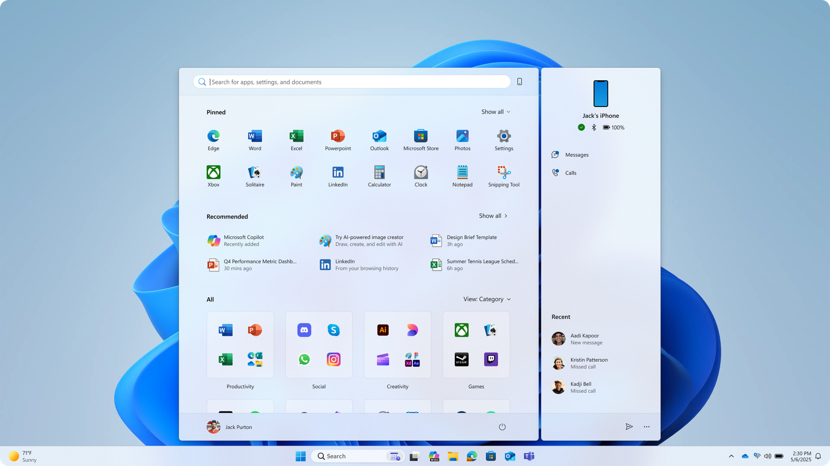 Frequent Apps Windows 11 Now Has a New Start Menu Design