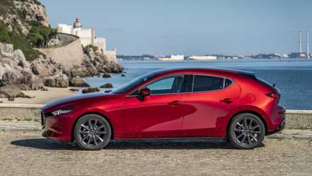 Side profile shot of a 2025 Mazda 3