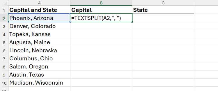 How to Split Data Into Multiple Columns in Excel