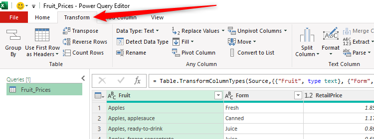 Excel Power Query Editor Tabs Microsoft Excel Essential Tools