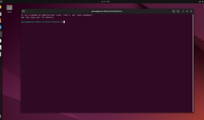 A screenshot showing Ubuntu terminal.