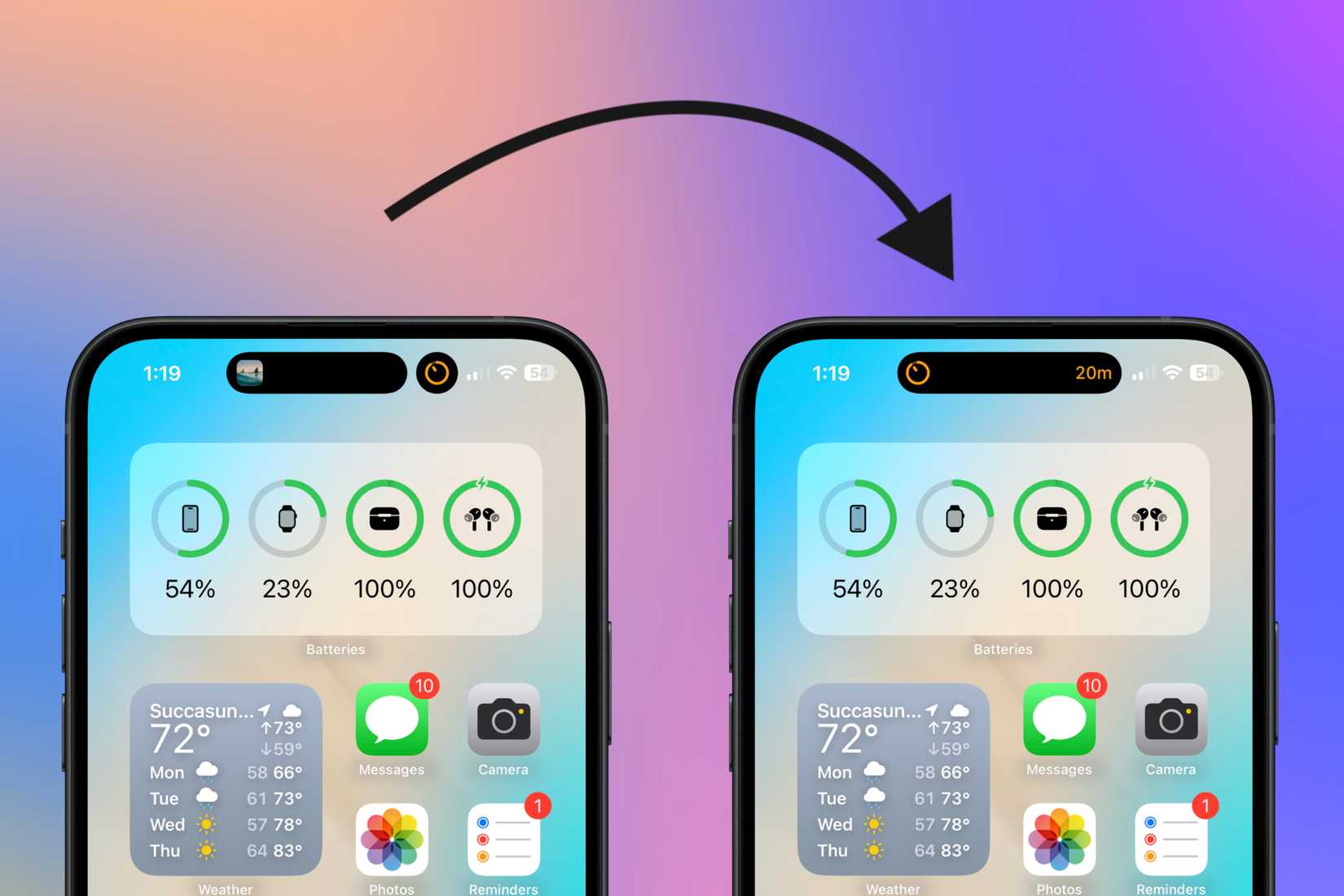 Dynamic Island Examples How to Change or Hide Live Activities in the iPhone's Dynamic Island