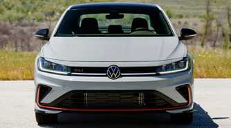 Head-on shot of a 2025 Volkswagen Jetta GLI