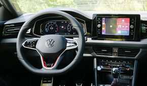 Close up of the dashboard in a 2025 Volkswagen Jetta GLI