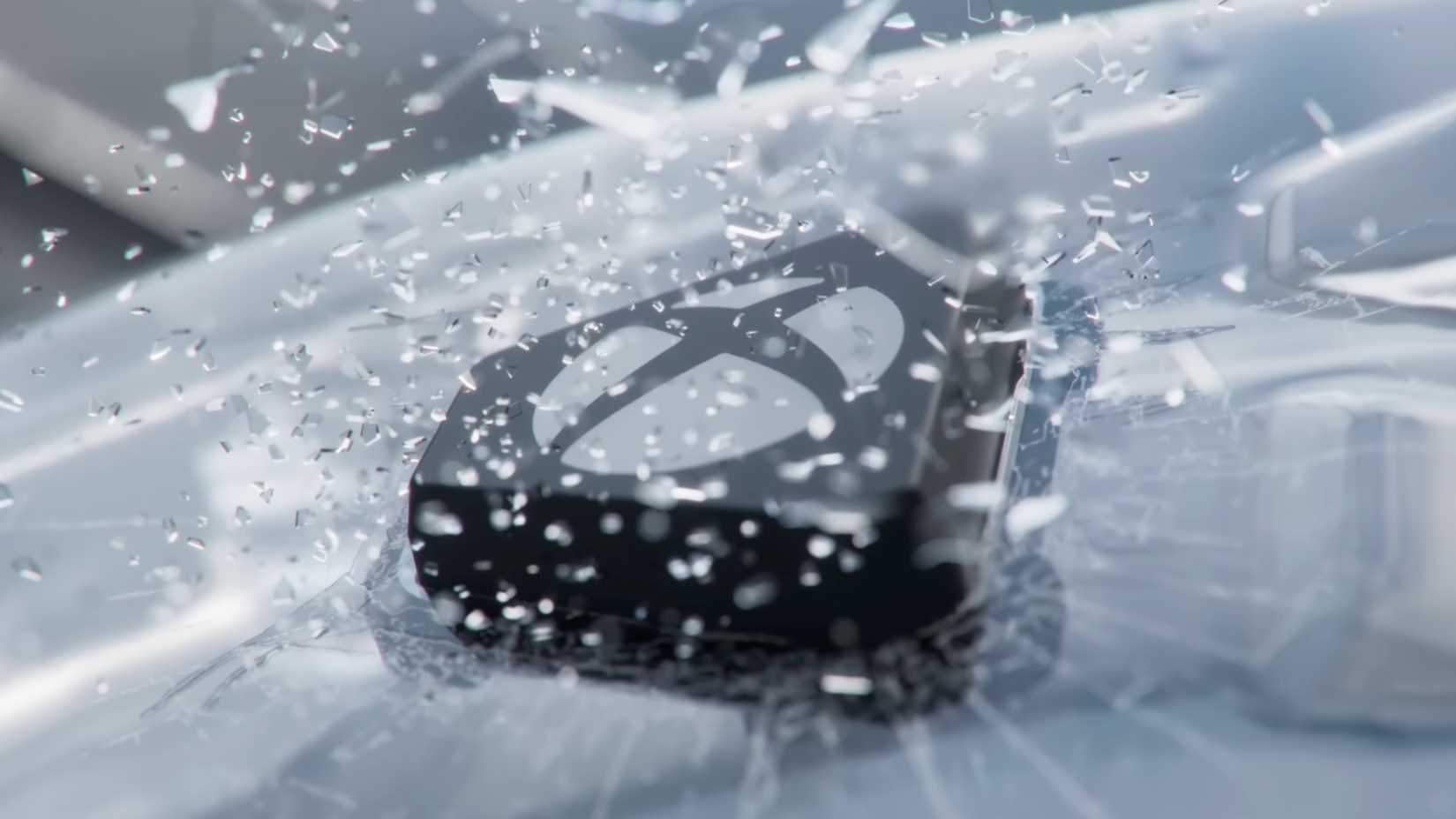 Xbox button breaks glass at ROG Xbox Ally reveal.