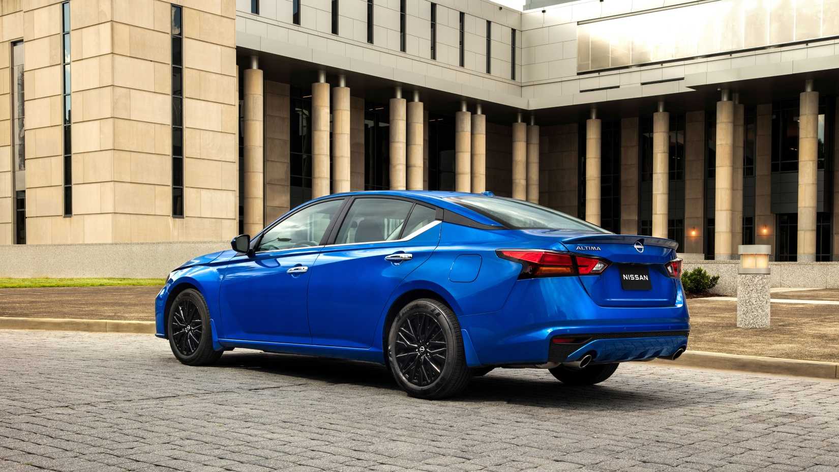 Rear 3/4 shot of a 2025 Nissan Altima 