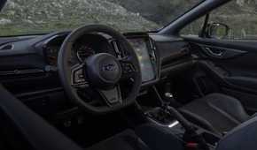 Interior shot of the dashboard in a 2024 Subaru WRX