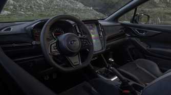 Interior shot of the dashboard in a 2024 Subaru WRX