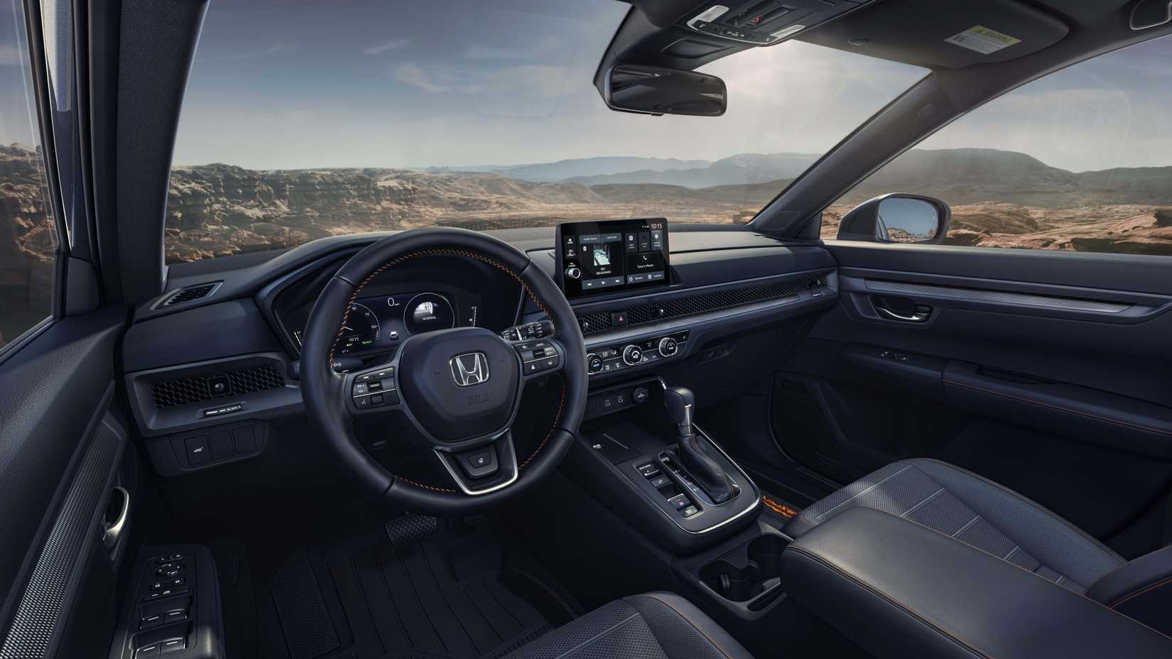 Interior shot of the dashboard in a 2026 Honda CR-V TrailSport
