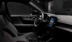 Interior shot of the dashboard in a 2025 Volvo XC40