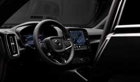 Interior shot of the dashboard in a 2025 Volvo XC40