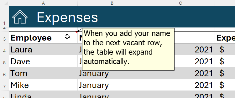 Excel New Note 8 Ways to Make a Shared Excel Spreadsheet Easier to Navigate
