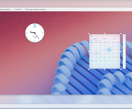 Adding Widgets to the KDE Plasma desktop environment.