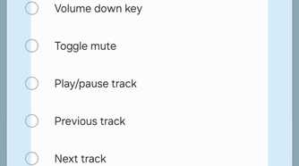 Available swipe options for One Hand Operation + module in Good Lock on a Galaxy Z Fold 6.