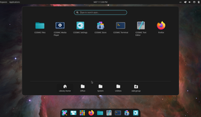 Cosmic desktop environment app launcher