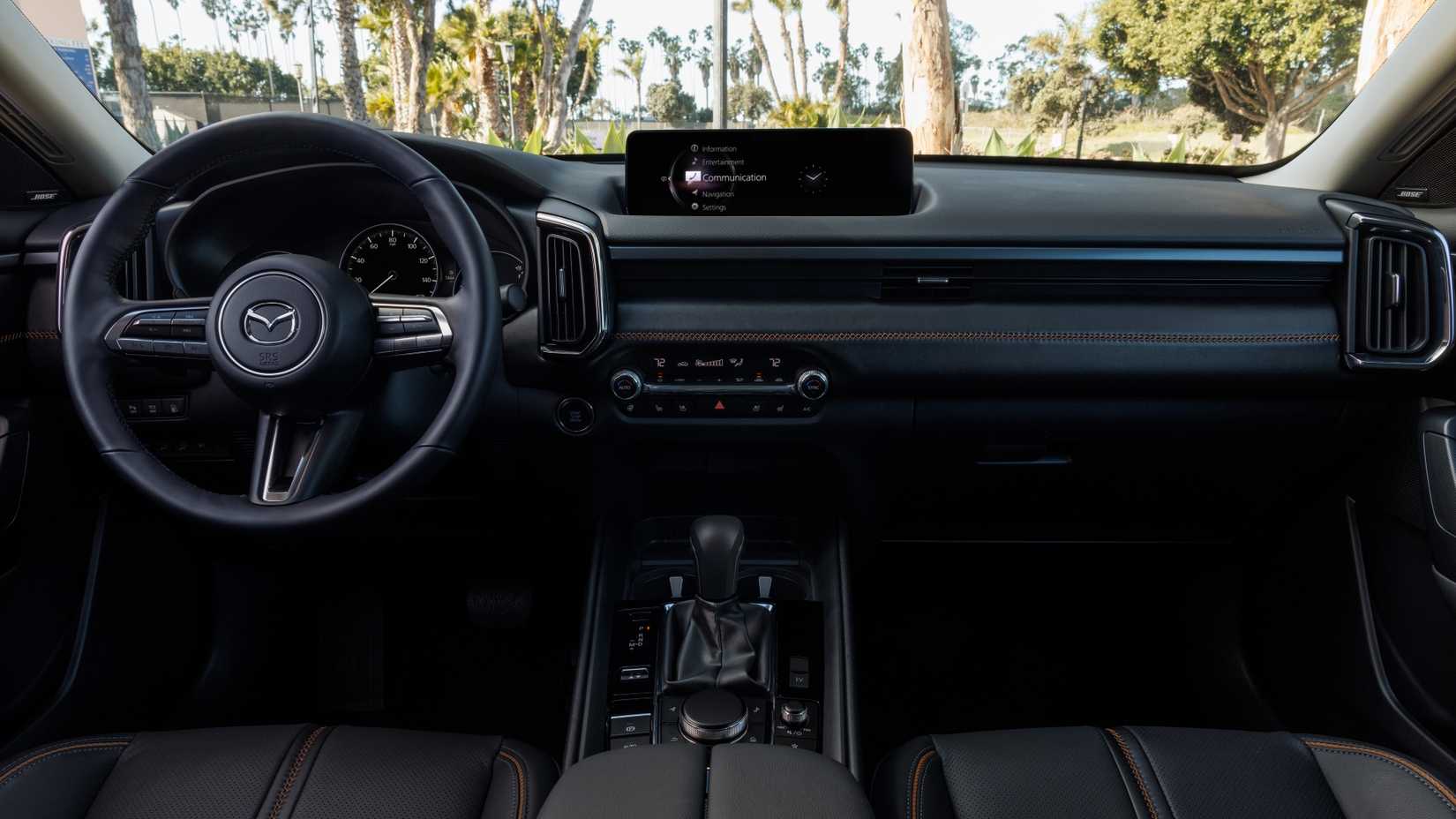 Shot of the dashboard in a 2025 Mazda CX-50 Hybrid 